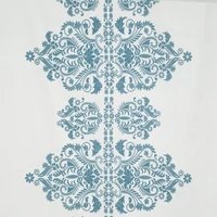 Kép 6/7 - Reina29 pamut-szatén ágyneműhuzat Fehér/sötétkék 220x200 cm - 70x80 cm 2db