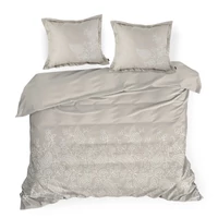 Kép 6/8 - 10a-himzett-pamut-szaten-agynemuhuzat-bezs-160-x-200-cm-70-x-80-cm-2db-hs449107 3