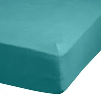 Kép 3/5 - Adela jersey pamut gumis lepedő Türkiz 220x200 cm +30 cm