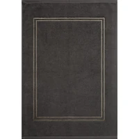 Kép 2/4 - olivia-pamut-furdoszoba-szonyeg-arany-szinu-himzessel-acelszurke-50-x-70-cm-hs452429 1