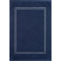 Kép 2/4 - olivia-pamut-furdoszoba-szonyeg-arany-szinu-himzessel-granatkek-50-x-70-cm-hs452430 1