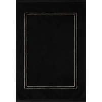 Kép 2/4 - olivia-pamut-furdoszoba-szonyeg-arany-szinu-himzessel-fekete-50-x-70-cm-hs452431 1
