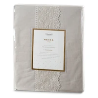 Kép 2/6 - reina27-pamut-agynemuhuzat-elegans-csipkevel-bezs-160-x-200-cm-70-x-80-cm-2db-hs452577 1