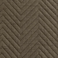 Kép 4/6 - len3-vaszon-szerkezetu-preselt-mintas-agytakaro-sotet-bezs-200-x-220-cm-hs453041 3