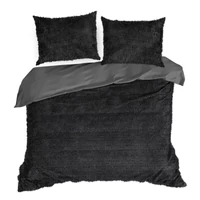Kép 5/8 - tiffany-meleg-es-puha-szorme-hatasu-agynemuhuzat-fekete-160-x-200-cm-70-x-80-cm-2db-hs453052 2