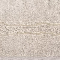 Kép 2/3 - karin-pamut-torolkozo-fenyes-cernaval-szott-diszitessel-bezs-50-x-90-cm-6db-hs454327 1