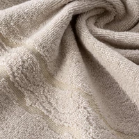 Kép 3/3 - karin-pamut-torolkozo-fenyes-cernaval-szott-diszitessel-bezs-50-x-90-cm-6db-hs454327 2