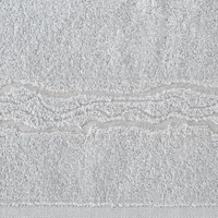 Kép 2/3 - karin-pamut-torolkozo-fenyes-cernaval-szott-diszitessel-ezust-70-x-140-cm-3db-hs454331 1