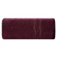 Kép 1/3 - karin-pamut-torolkozo-fenyes-cernaval-szott-diszitessel-bordo-30-x-50-cm-hs454341