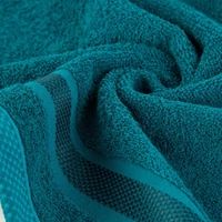 Kép 3/4 - Abbie puha törölköző díszes peremmel Türkiz 40x60 cm 6db 2