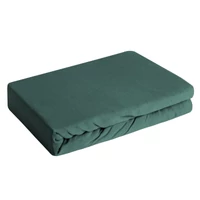 Kép 6/6 - Adela jersey pamut gumis lepedő Sötétzöld 160x200 cm +30 cm