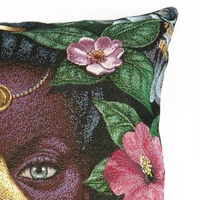 Kép 2/4 - Afrikai leopárdos párnahuzat arany lurex 45x45 cm 1