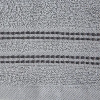 Kép 3/4 - Ally csíkos törölköző Ezüst 50x90 cm 6db 2