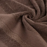 Kép 4/6 - April lurex törölköző Sötétbarna 70x140 cm 3db 3