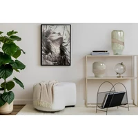Kép 3/7 - Apró mintás akril takaró rojtokkal Bézs 130x170 cm 6