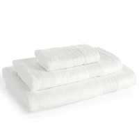 Kép 1/4 - Aura minőségi törölköző egyiptomi pamutból és modálból Fehér 30x50 cm 6db