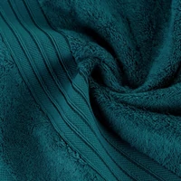 Kép 4/4 - Aura minőségi törölköző egyiptomi pamutból és modálból Sötét türkiz 50x90 cm 6db 3