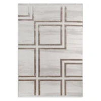 Kép 1/4 - Aura12 szőtt modern szőnyeg Krémszín 200x290 mm - 9 mm