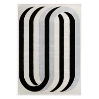 Kép 1/3 - Aura5 szőtt modern szőnyeg Krémszín 60x100 mm - 9 mm