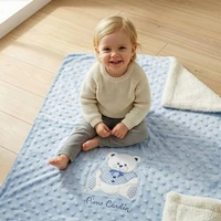 Kép 5/5 - Baby4 Pierre Cardin gyerek takaró Kék 110x140 cm - 400 cm 4