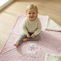 Kép 5/5 - Baby4 Pierre Cardin gyerek takaró Rózsaszín 110x140 cm - 400 cm 4