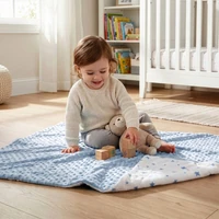 Kép 2/7 - Baby5 Pierre Cardin gyerek takaró Kék 110x140 cm 6