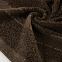 Kép 4/5 - Bari lurex törölköző Sötétbarna 70x140 cm 3db 3