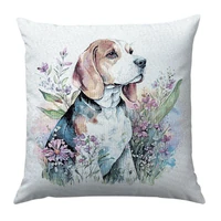 Kép 1/2 - Beagle kutyás párnahuzat 45x45 cm