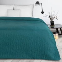 Kép 8/8 - Boni4 mikroszálas ágytakaró Sötét türkiz 200x220 cm +2db 40x40