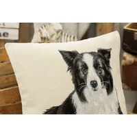 Kép 4/5 - Border collie párnahuzat 45x45 cm 3