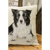 Kép 5/5 - Border collie párnahuzat 45x45 cm 4