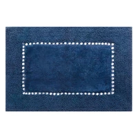Kép 2/6 - Chic pamut fürdőszobaszőnyeg kristályokkal Gránátkék 50x70 cm 1