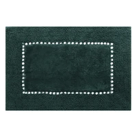 Kép 3/7 - Chic pamut fürdőszobaszőnyeg kristályokkal Sötétzöld 60x90 cm 1
