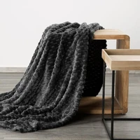 Kép 6/10 - Cindy6 puha plüss takaró Fekete 200x220 cm 2