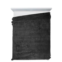 Kép 10/10 - Cindy6 puha plüss takaró Fekete 200x220 cm 5