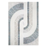 Kép 1/2 - Crystal3 szőtt modern szőnyeg Krémszín 140x190 mm - 10 mm