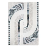 Kép 1/2 - Crystal3 szőtt modern szőnyeg Krémszín 80x150 mm - 10 mm