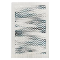 Kép 1/3 - Crystal7 szőtt modern szőnyeg Fehér 80x150 mm - 10 mm