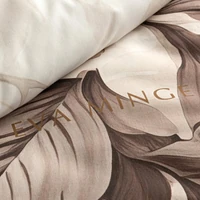 Kép 7/7 - Dakota Eva Minge mako-szatén ágyneműhuzat Sötét bézs 220x200 cm - 70x80 cm 2db 5