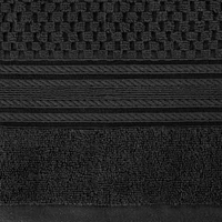 Kép 3/4 - Davos csíkos törölköző Fekete 30x50 cm 6db 2