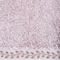 Kép 2/5 - Elora hímzett törölköző Púder rózsaszín 70x140 cm 3db 1