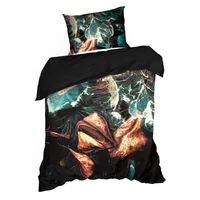 Kép 5/7 - Eva16 mako-szatén ágyneműhuzat Fekete 220x200 cm - 70x80 cm 2db 3