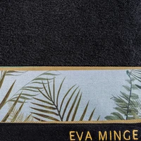 Kép 5/8 - Eva17 minőségi pamut törölköző Fekete 50x90 cm - 500 cm 6db 2
