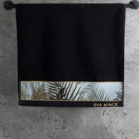 Kép 8/8 - Eva17 minőségi pamut törölköző Fekete 50x90 cm - 500 cm 6db 5