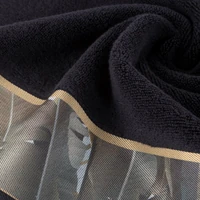 Kép 6/8 - Eva17 minőségi pamut törölköző Fekete 70x140 cm - 500 cm 3db 3