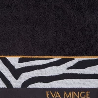 Kép 3/7 - Eva22 minőségi pamut törölköző Fekete 30x50 cm - 500 cm 6db 2