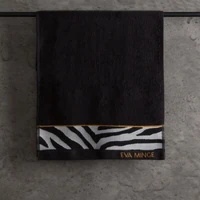 Kép 5/7 - Eva22 minőségi pamut törölköző Fekete 30x50 cm - 500 cm 6db 4