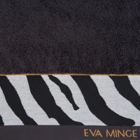 Kép 4/7 - Eva22 minőségi pamut törölköző Fekete 50x90 cm - 500 cm 6db 2