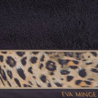 Kép 2/4 - Eva23 minőségi pamut törölköző Fekete 30x50 cm - 500 cm 6db 1