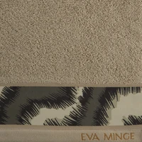 Kép 2/4 - Eva24 minőségi pamut törölköző Bézs 50x90 cm - 500 cm 6db 1